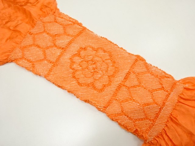 JAPANESE KIMONO / OBIAGE / SILK / SHIBORI